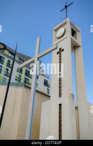 Gibraltar, Großbritannien, 3. Oktober 2018:- die katholische Kirche, Iglesia Santa Teresa in Gibraltar. Gibraltar ist ein britisches Überseegebiet lokalisieren Stockfoto