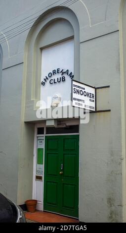 Shoreham Snooker Club Exterior, West Sussex UK P Stockfoto