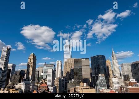 Skyline von Midtown Manhattan, NYC Stockfoto