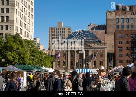 44 Union Square ist das Wahrzeichen des ehemaligen Tammany Hall Headquarters, New York City, USA Stockfoto