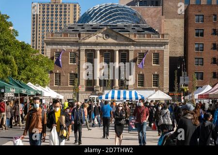 44 Union Square ist das Wahrzeichen des ehemaligen Tammany Hall Headquarters, New York City, USA Stockfoto