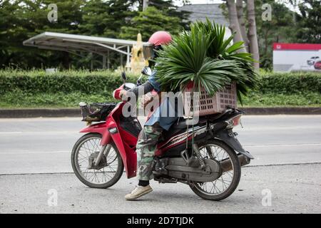 Chiangmai, Thailand - Oktober 16 2020: Private Motorrad, YAMAHA NANO. Foto an der Straße 121 ca. 8 km von der Innenstadt von Chiangmai, thailand. Stockfoto