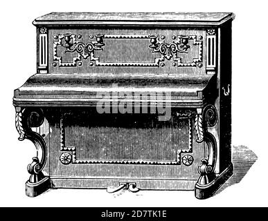 Antike Illustration von A (isoliert auf weiß). Veröffentlicht in Examples des divers caracteres et vignettes typographiques de la fonderie von Laurent de B Stockfoto