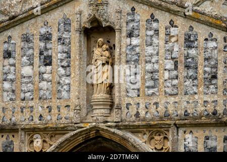 St. Mary Kirche, Huntingfield, Suffolk, England Stockfoto