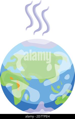 Symbol für globale Erwärmung. Isometrisches Vektor-Symbol für globale Erwärmung für Web-Design isoliert auf weißem Hintergrund Stock Vektor