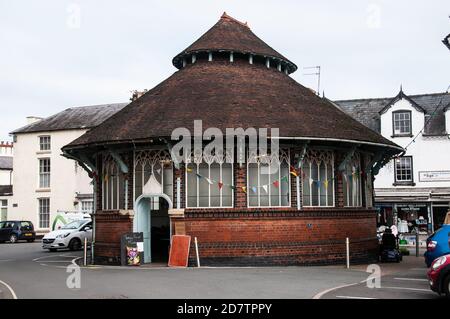 Rund um Großbritannien - The Round Market Hall, Tenbury Wells, Worcestershire Stockfoto