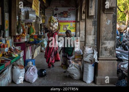 Khande Rao Market, Vadodara, Gujarat, Indien. Stockfoto