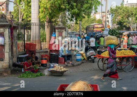 Khande Rao Market, Vadodara, Gujarat, Indien. Stockfoto