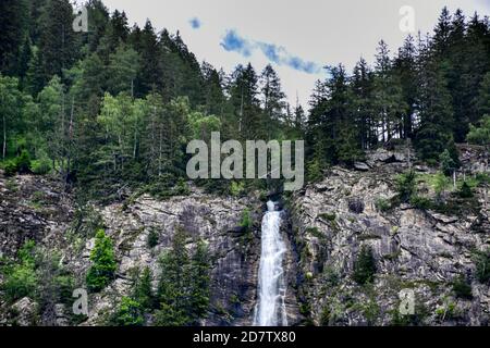 Malta, Maltatal, Wasserfall, Gmünd, Gmünd in Kärnten, Tal der stürzenden Wasser, Wasser, Koschach, höchste Wasserfall Kärntens, Fallbach, 200 m, steil Stockfoto