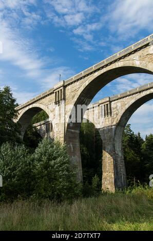 Viadukt in der Nähe von Stanczyki, Ermland-Masuren, Polen Stockfoto