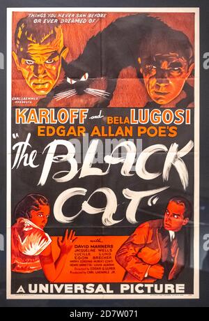 Horrorfilme-Poster. Teil einer Serie Stockfoto