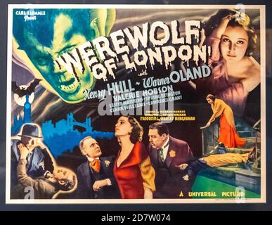 Horrorfilme-Poster. Teil einer Serie Stockfoto