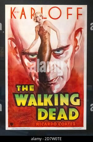 Horrorfilme-Poster. Teil einer Serie Stockfoto