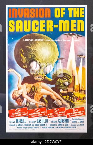 Horrorfilme-Poster. Teil einer Serie Stockfoto