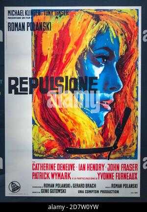 Horrorfilme-Poster. Teil einer Serie Stockfoto