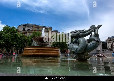 The National Gallery, Trafalgar Square, Charing Cross, London, Großbritannien. Stockfoto