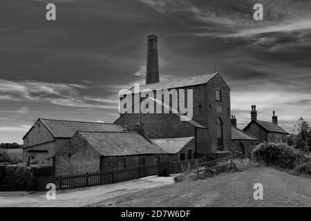 Blick über den Stratham Old Engine, River Great Ouse, Stratham Village, Cambridgeshire, England Stockfoto