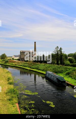 Blick über den Stratham Old Engine, River Great Ouse, Stratham Village, Cambridgeshire, England Stockfoto