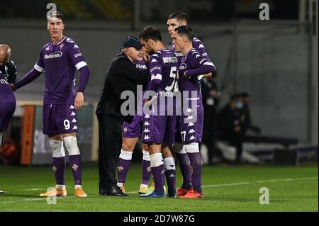 Artemio Franchi Stadium, florenz, Italien, 25 Oct 2020, Giuseppe Iachini Manager von ACF Fiorentina während ACF Fiorentina vs Udinese Calcio, Italienische Fußball Serie A Spiel - Credit: LM/Matteo Papini/Alamy Live News Stockfoto