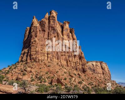 Die Insel, Monument Canyon Trail, Colorado National Monument in der Nähe von Grand Junction, Colorado. Stockfoto