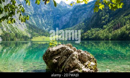 Mystisch, landschaftlich und ruhig - Obersee Stockfoto