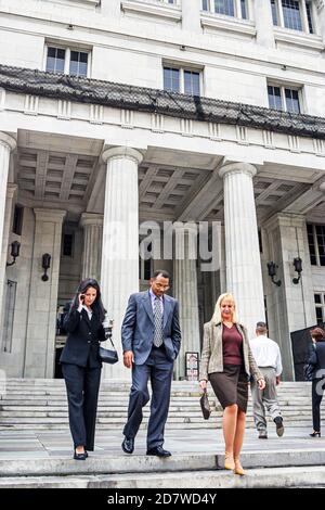 Miami Florida, Flagler Street Dade County Courthouse, Gebäude Eingang Vordersäulen Anwälte Anwälte, Stockfoto