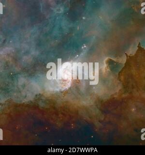 Science Fiction Raum Tapete. Elemente dieses Bildes, die von der NASA eingerichtet wurden. Stockfoto