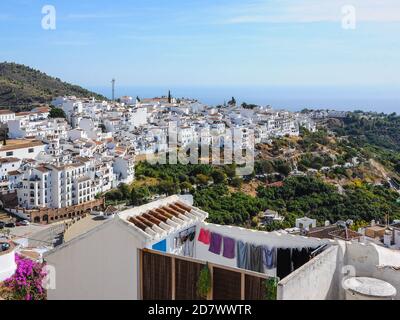 Frigiliana, schönes weißes Dorf in der Provinz Malaga, Andalusien, Spanien Stockfoto