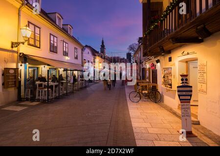 Tkalciceva Straße in der Mitte, Zagreb, Kroatien Stockfoto