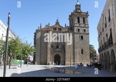 Kirche unserer Lieben Frau von der Himmelfahrt von Villanueva de la Serena (Extremadura, Spanien), Herrerian Stil Denkmal. / ANA BORNAY Stockfoto