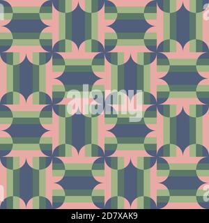 Klare Formen und Farben verwandeln jede Oberfläche und machen sie attraktiv. Nahtlose Muster für das Web, Werbung, Textilien, Druckprodukte, und Stock Vektor