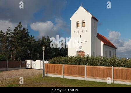 Haurvig Kirche, Dänemark; Haurvig kirke, Dänemark Stockfoto