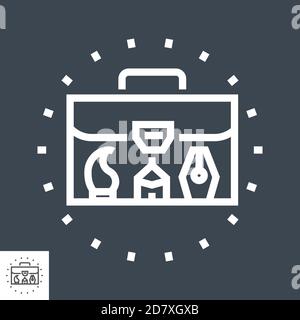 Symbol „Portfolio Line“ Stock Vektor