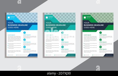 Business Flyer Design-Vorlage, Corporate und Creative Flyer in A4-Format. Stock Vektor