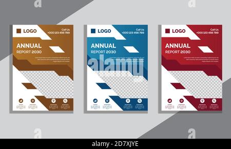 Professionelles Cover-Design Für Geschäftsbericht, Broschüre, Flyer, Präsentationen, Broschüre, Poster, Magazine Print Ready. Stock Vektor