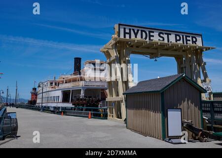 Hyde St Pier, San Francisco, Kalifornien, USA Stockfoto