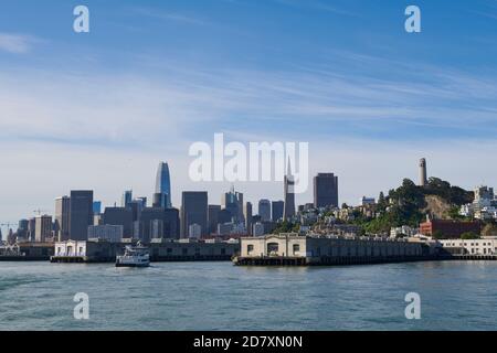 Blick auf die Innenstadt, San Francisco, Kalifornien, USA Stockfoto