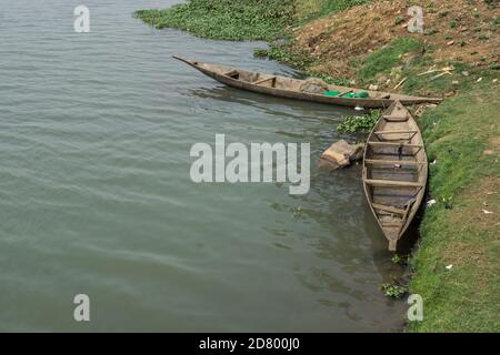 Pirogue (traditionelles Boot), Bamako, Mali Stockfoto