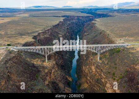 Rio Grande Gorge Bridge, Arroyo Hondo, NM, USA Stockfoto