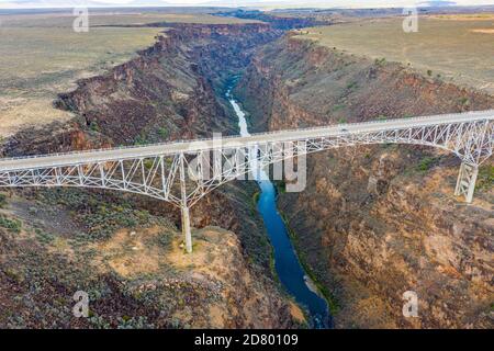 Rio Grande Gorge Bridge, Arroyo Hondo, NM, USA Stockfoto