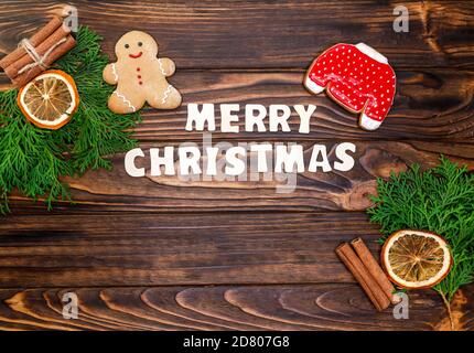 Frohes neues Jahr Postkarte. Weihnachten Ornamente, Gruß kreativen Design Stockfoto