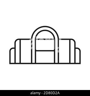 Symbol Sporttasche. Sporttasche. Stock Vektor