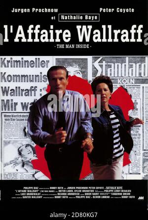 The man Inside Year : 1990 USA Regie : Bobby Roth Jurgen Prochnow, Nathalie Baye Französisches Plakat Stockfoto