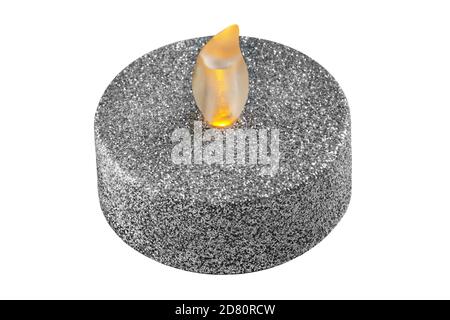 LED-Licht isoliert vor weißem Hintergrund Stockfoto