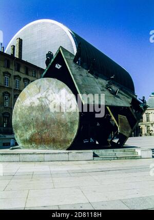 Opera de Lyon, Skulptur von IPOUSTEGUY Stockfoto