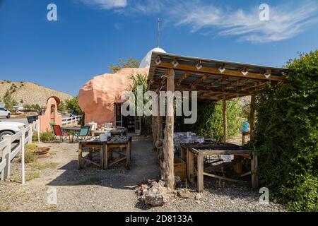 Utah, OCT 7, 2020 - Außenansicht des Rock Stop Stockfoto