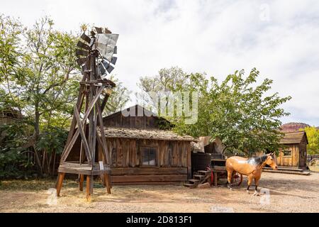 Utah, OCT 7, 2020 - Außenansicht des Little Hollywood Land Stockfoto