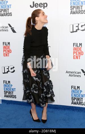 LOS ANGELES - FEB 25: Amanda Peet bei den 32. Annual Film Independent Spirit Awards in Beach am 25. Februar 2017 in Santa Monica, CA Stockfoto