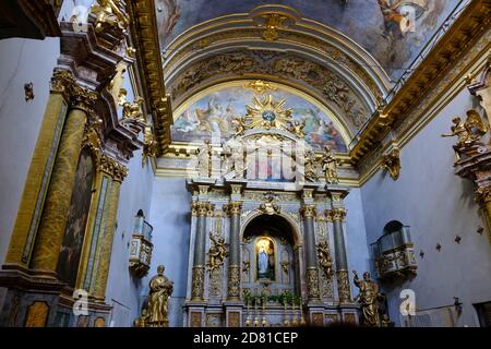 Assisi - August 2019: Innenraum des Palazzo del Capitano del Popolo Stockfoto