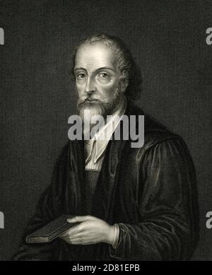 NICHOLAS RIDLEY (c 1500-1555) englischer Bischof von London Stockfoto